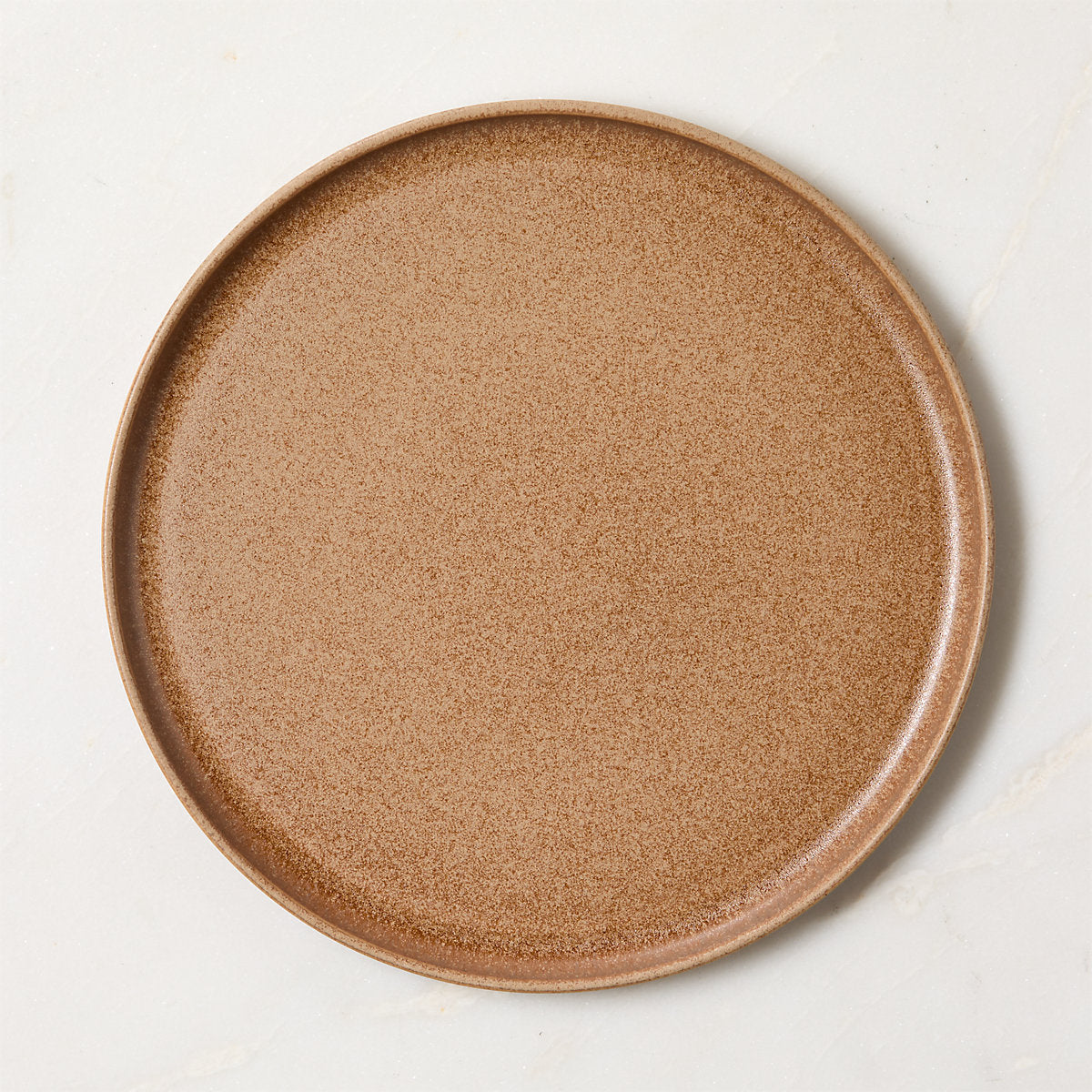 Drift 4-Piece Tan Dinnerware Set with Pasta Bowl with Reactive Glaze
