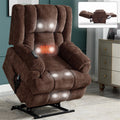 Dual Motor Power Lift Recliner With Heat Massage Up To 350 Lbs