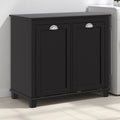 Dual Tilt Out Laundry Hamper Cabinet 2 Compartment Hamper For Bathroom Storage Modern Floor Cabinet For Washroom