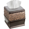 Dublin Square Tissue Box Cover Brown