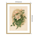 Duchesse De Vallombrosa Roses By Thaddeus Welch Wood Framed Wall Art Print