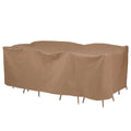 Duck Covers Essential Rectangular Oval Table And Chair Set Cover 90 W X 60 D X 32 H