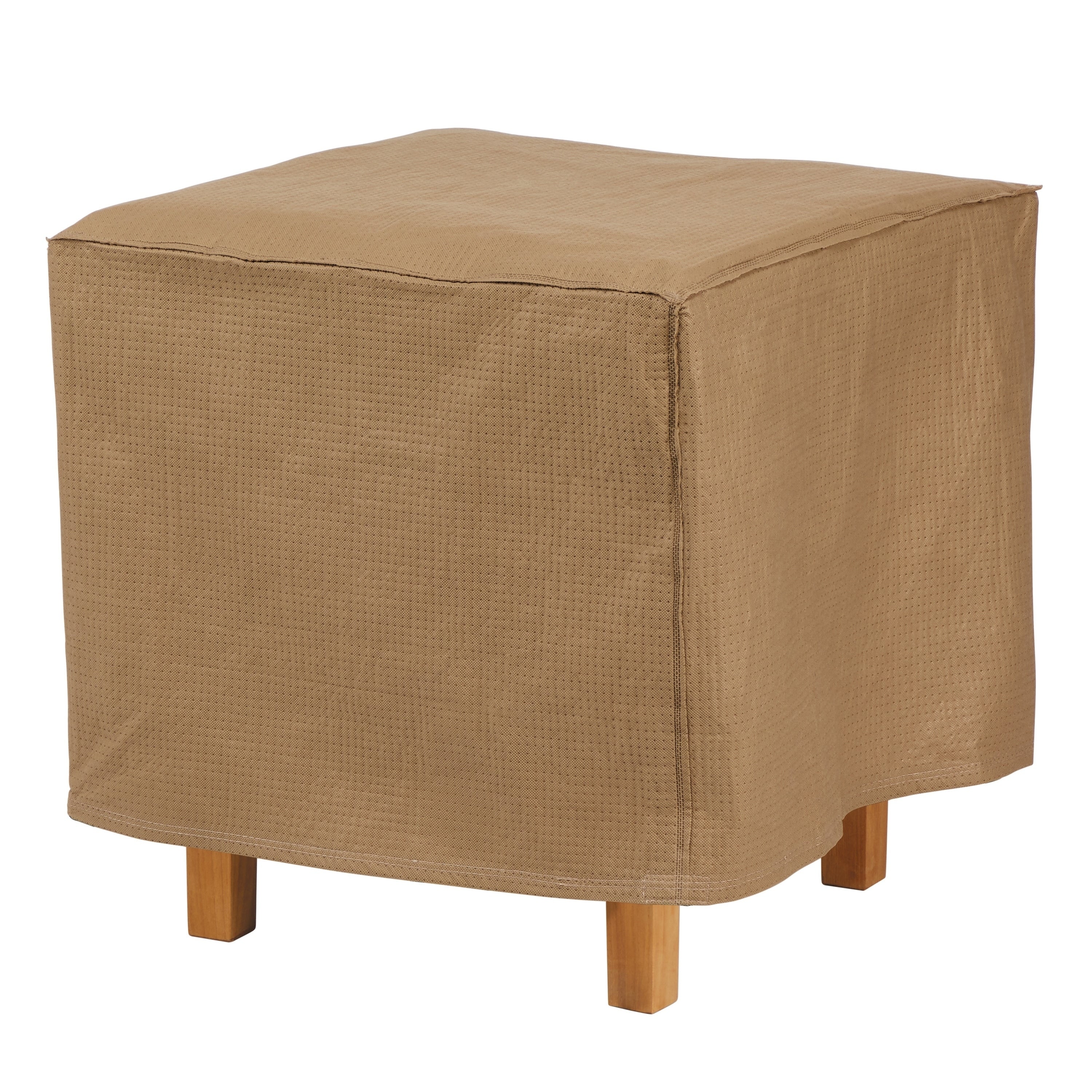 Duck Covers Essential Square Ottoman Side Table Cover 22 L X 22 W X 18 H