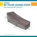 Duck Covers Soteria Rainproof Patio Chaise Lounge Cover