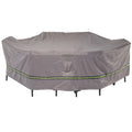 Duck Covers Soteria Rainproof Rectangular Oval Patio Table With Chairs Cover