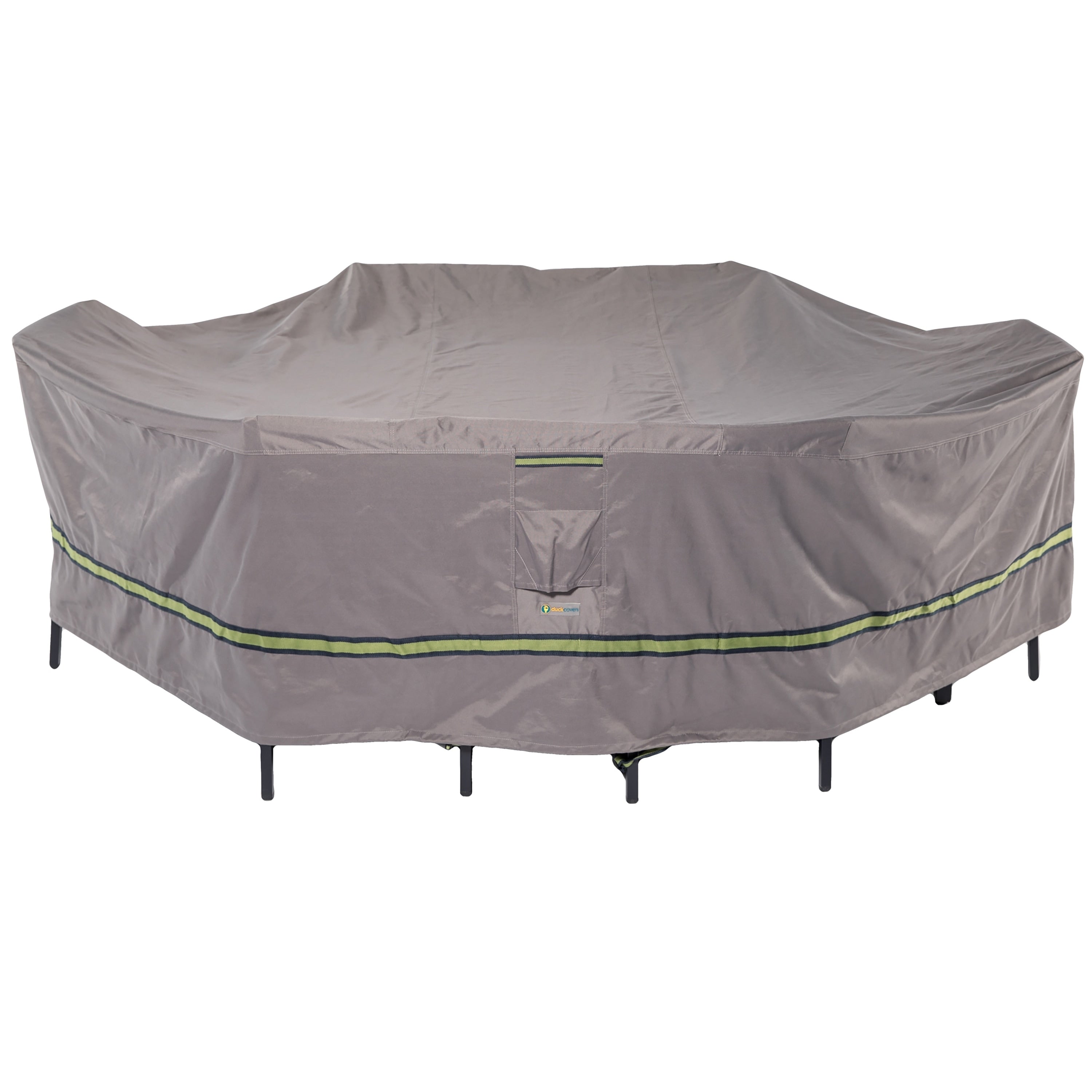 Duck Covers Soteria Rainproof Rectangular Oval Patio Table With Chairs Cover