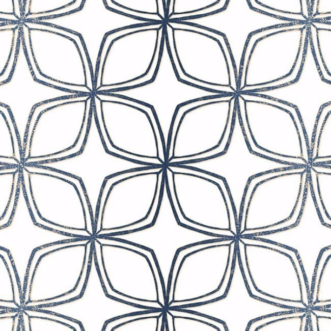Dudley Geometric Flower 32.7 By 20.5 Wallpaper