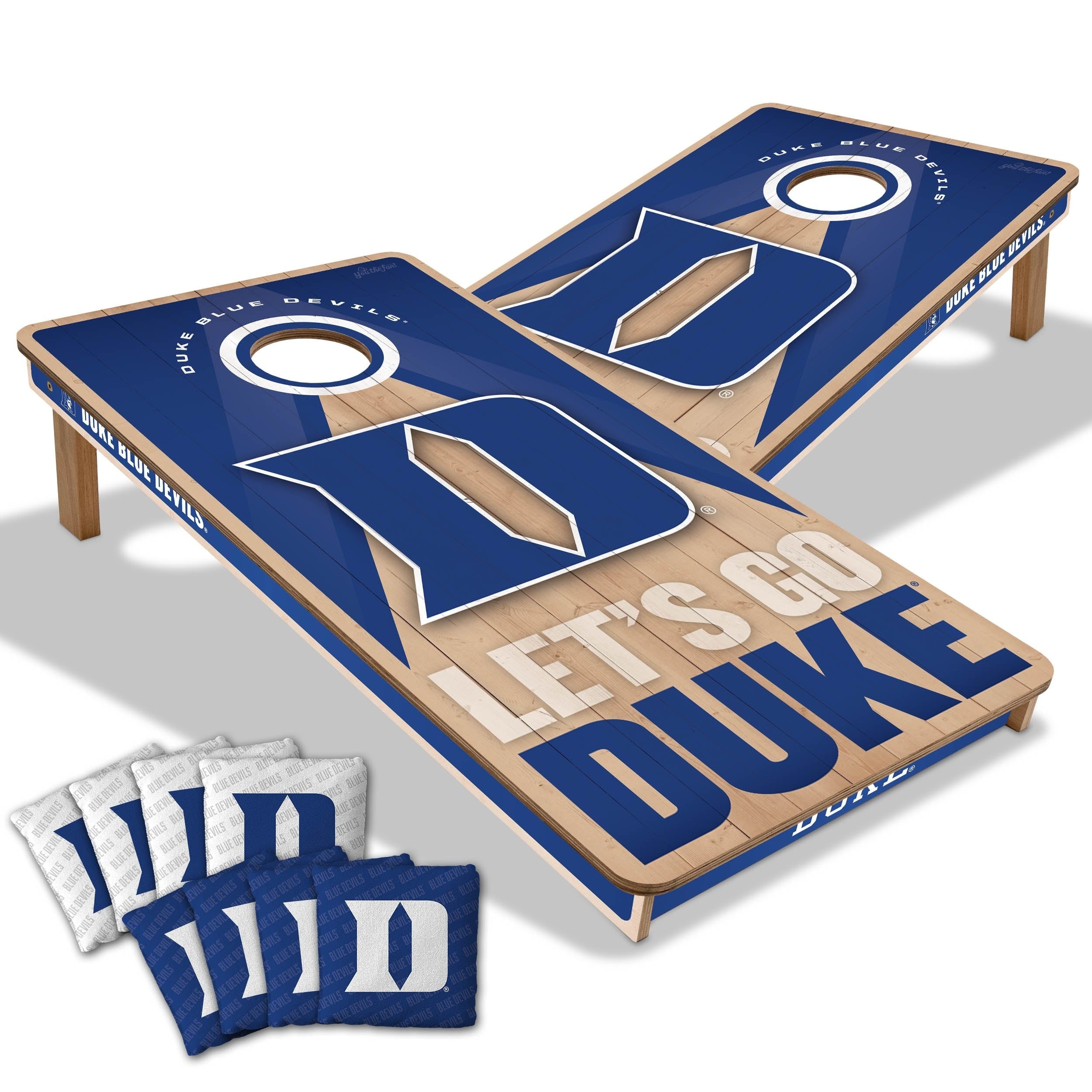 Duke Blue Devils Ncaa 2X4 Professional Cornhole Board Set