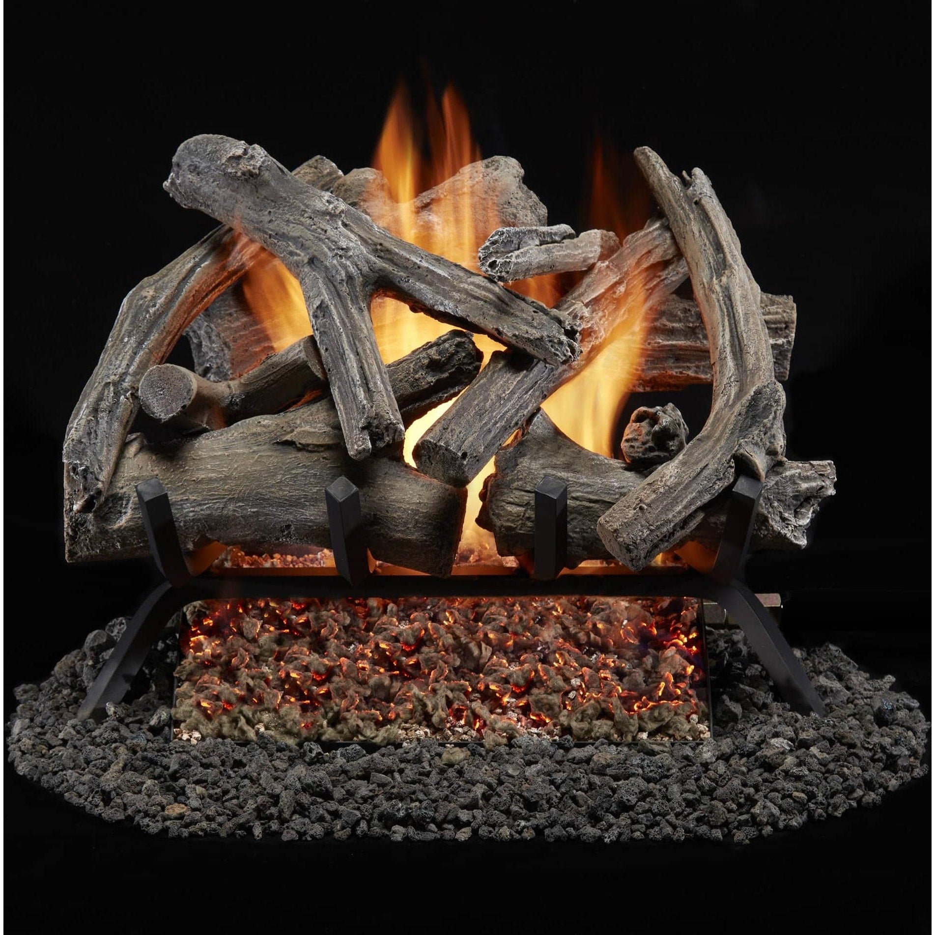 Duluth Forge Bvl18 1 45 000 Btu Natural Gas Log Set Fireplace With