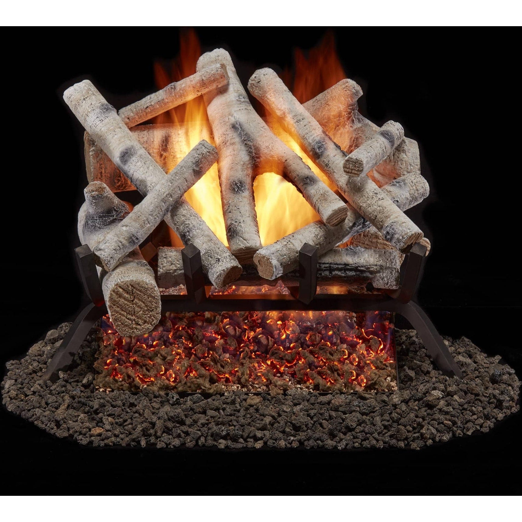 Duluth Forge Bvl18 2 45 000 Btu Natural Gas Log Set Fireplace With