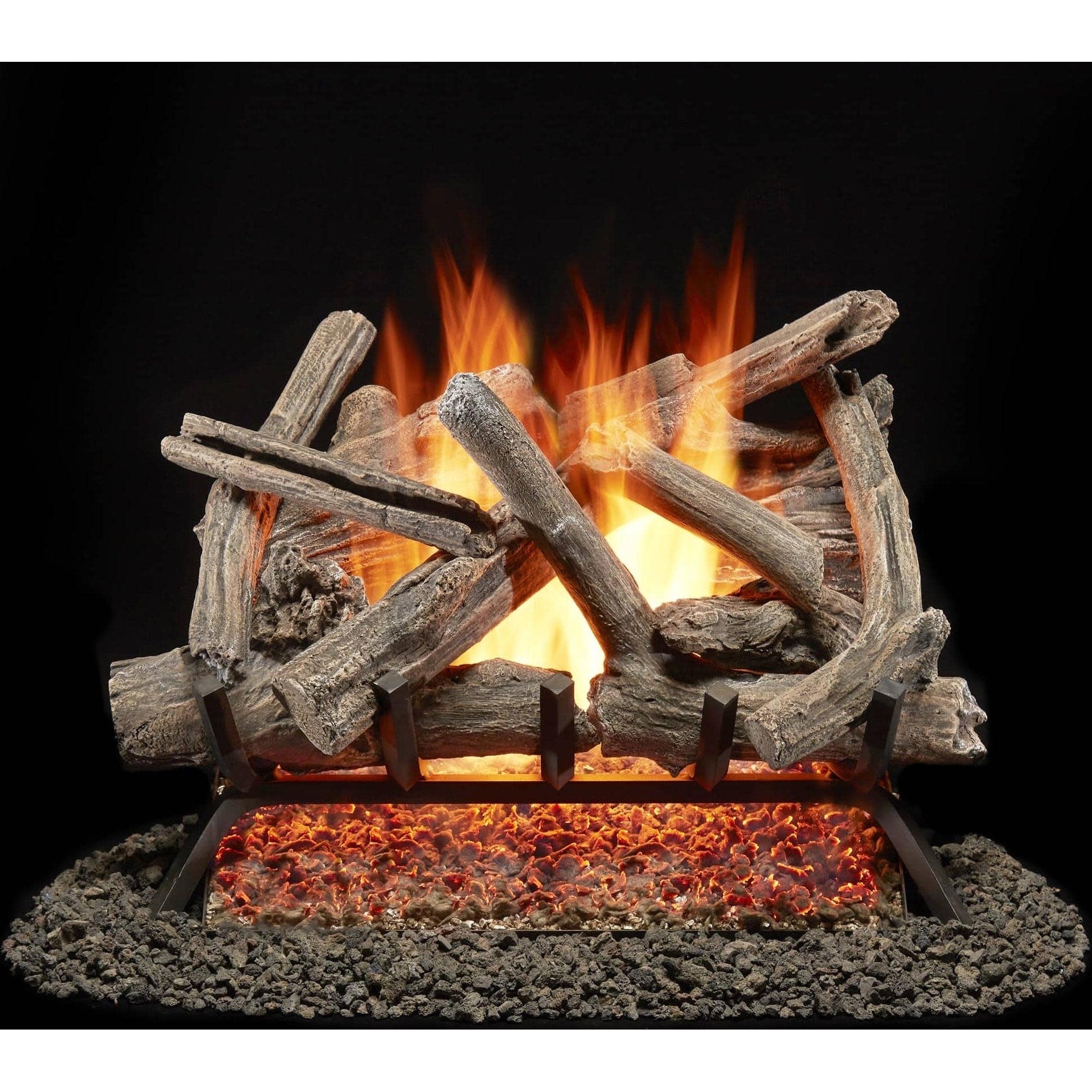 Duluth Forge Bvl24 1 55 000 Btu Natural Gas Log Set Fireplace With