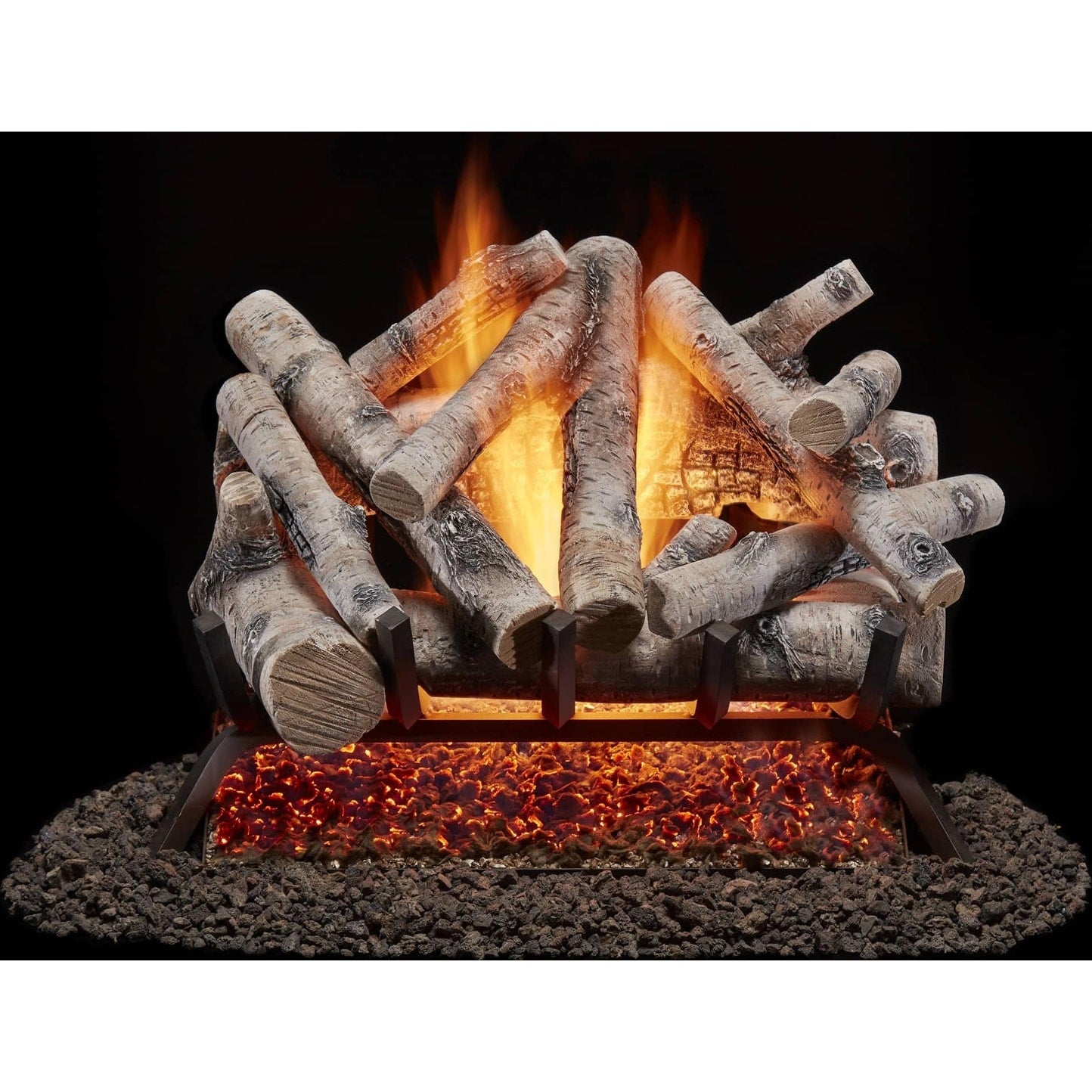 Duluth Forge Bvl24 2 55 000 Btu Natural Gas Log Set Fireplace With