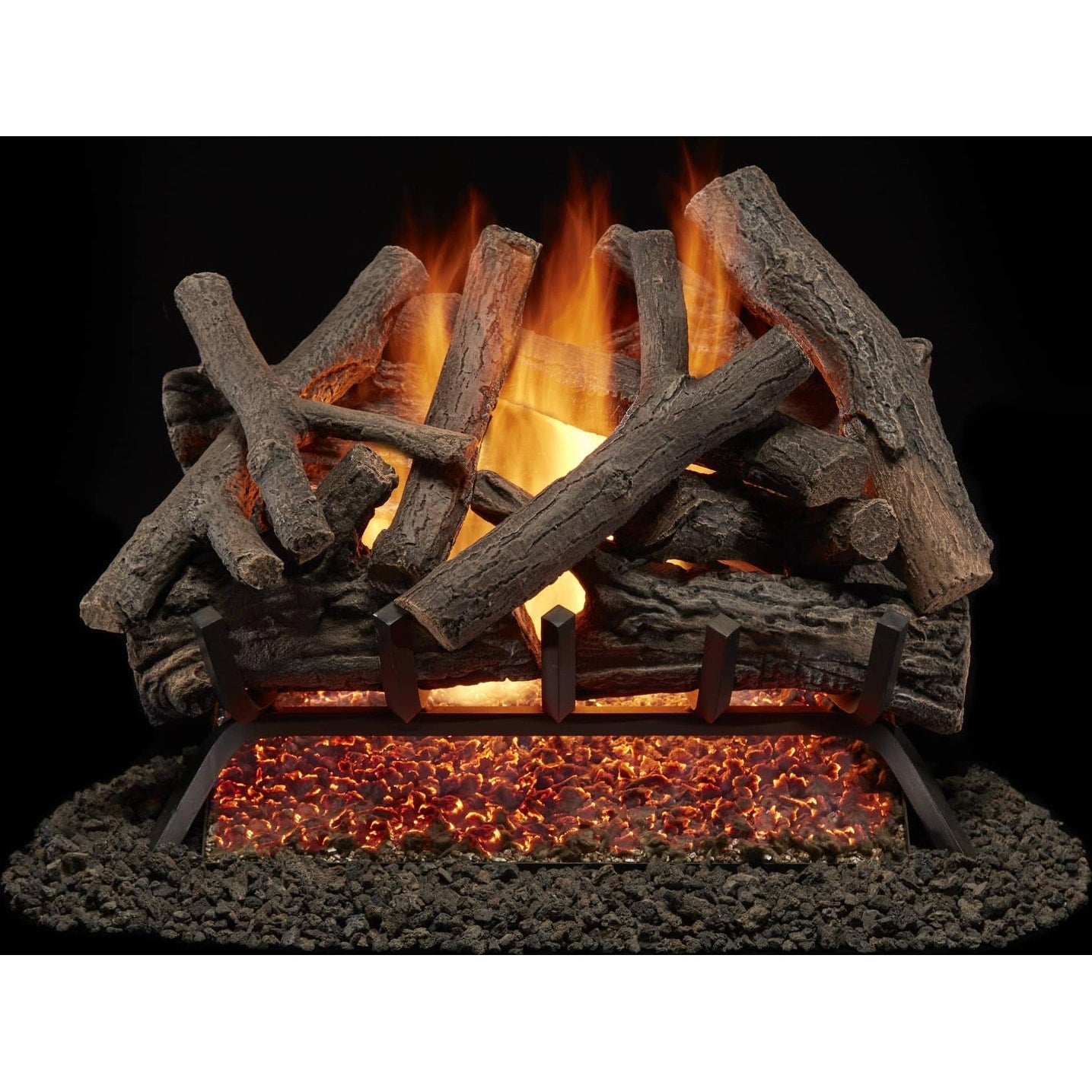 Duluth Forge Bvl24 3 55 000 Btu Natural Gas Log Set Fireplace With