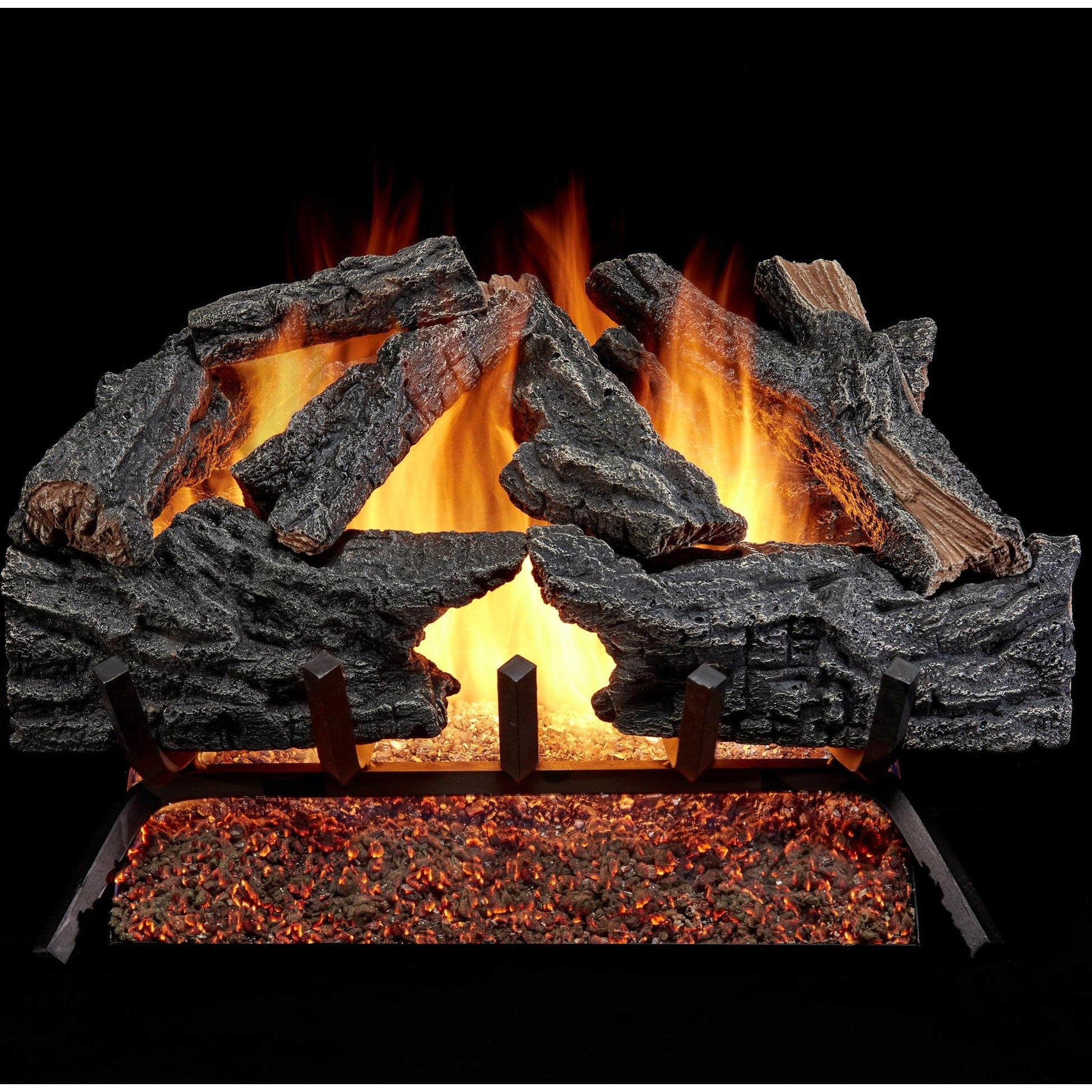 Duluth Forge Csw24Hvl 55 000 Btu Natural Gas Log Set Fireplace With