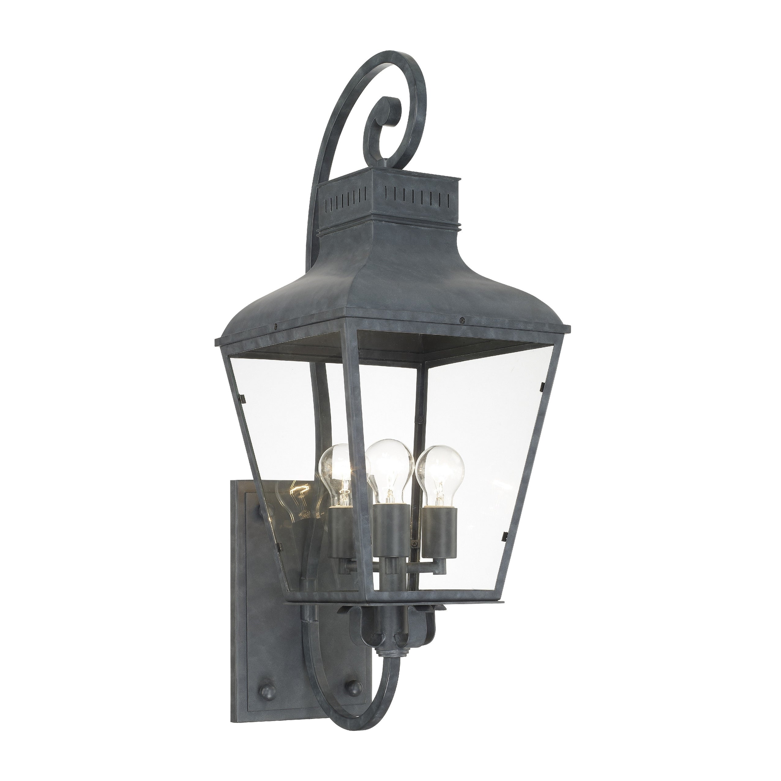 Dumont 3 Light Graphite Outdoor Wall Mount