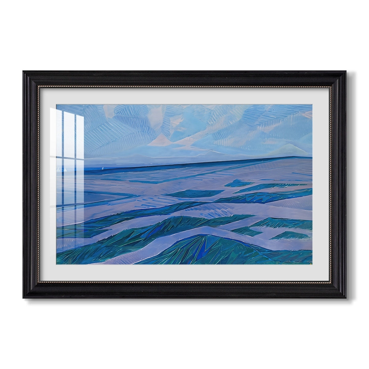 Dune Landscape 1911 Piet Mondrian Custom Framed Print
