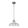 Dunkirk 13 Inch Wide 1 Light Pendant In Weathered Zinc 13In W X 13In D X 9In H