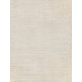 Duo Handloomed Wool Bamboo Silk Beige White Area Rug 2 X 3