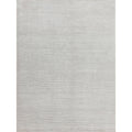 Duo Handloomed Wool Bamboo Silk White Beige Area Rug