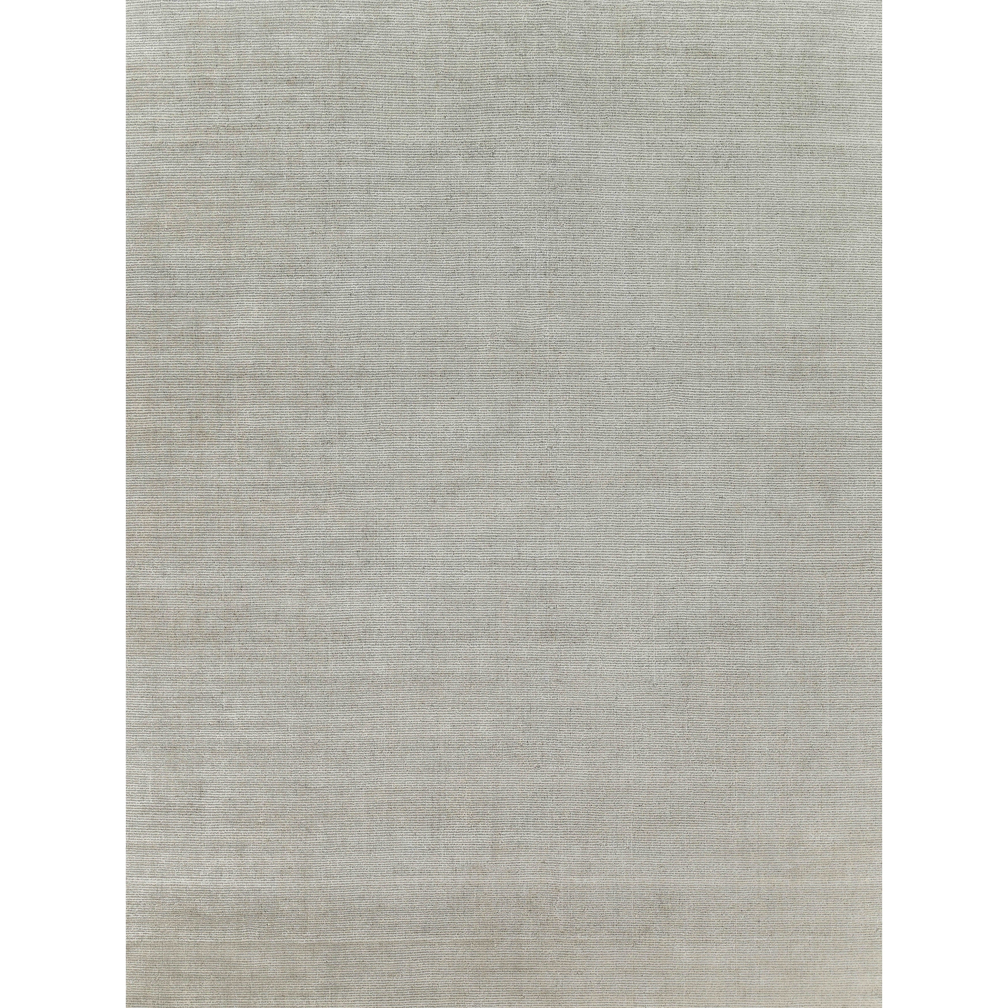 Duo Handloomed Wool Bamboo Silk White Gray Area Rug 2 X 3