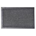 Evideco Outdoor Front Door Mat Mado Polypropylene Rug 24X16 Inch Grey