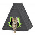 Durable Triangle Cat Hut With Ramp Waterproof Pet Tent Cute Design Indoor Outdoor Use