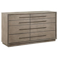 Durango 8 Drawer Dresser And Mirror Taupe Oak
