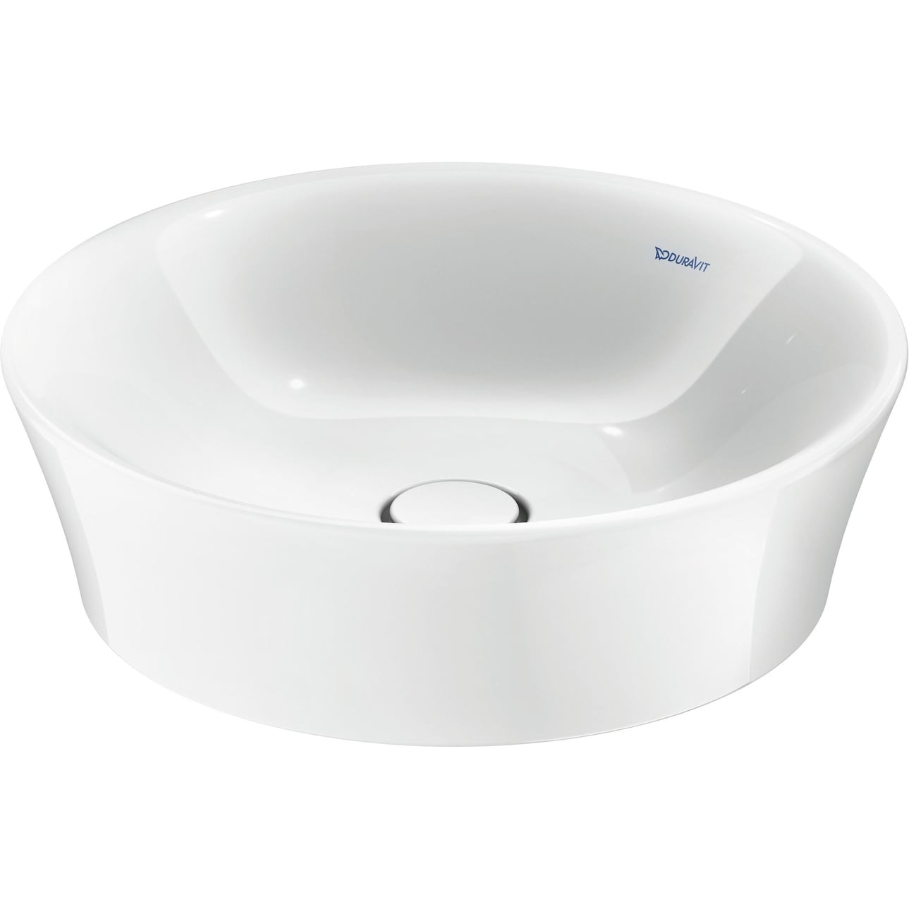 Duravit 23655070 0Hole White Tulip 19 5 8 Circular Ceramic Vessel