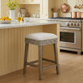 Durham Backless Mahogany Wood And Rattan Counter Stool Set Of 2 By East At Main