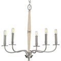 Durrell Collection Five Light Brushed Nickel Chandelier 12.5 X 30 X 13