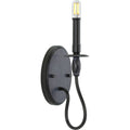 Durrell Collection One Light Black Wall Bracket