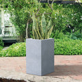 Durx Litecrete Lightweight Concrete Cement Color Tall Planter Large 13.8X13.8X27.8