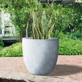 Durx Litecrete Lightweight Concrete Modern Seamless Round Cement Color Planter Medium 13.8X13.8X11.8