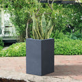 Durx Litecrete Lightweight Concrete Tall Light Granite Planter Large 13.8X13.8X27.8