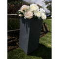 Durx Litecrete Lightweight Concrete Tall Light Granite Planter Small 8.7X8.7X19.9