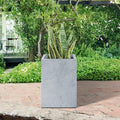 Durx Litecrete Lightweight Concrete Tall Square Cement Color Planter Large 13X13X18.5
