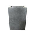 Durx Litecrete Lightweight Concrete Tall Square Cement Color Planter Small 9.1X9.1X12.6