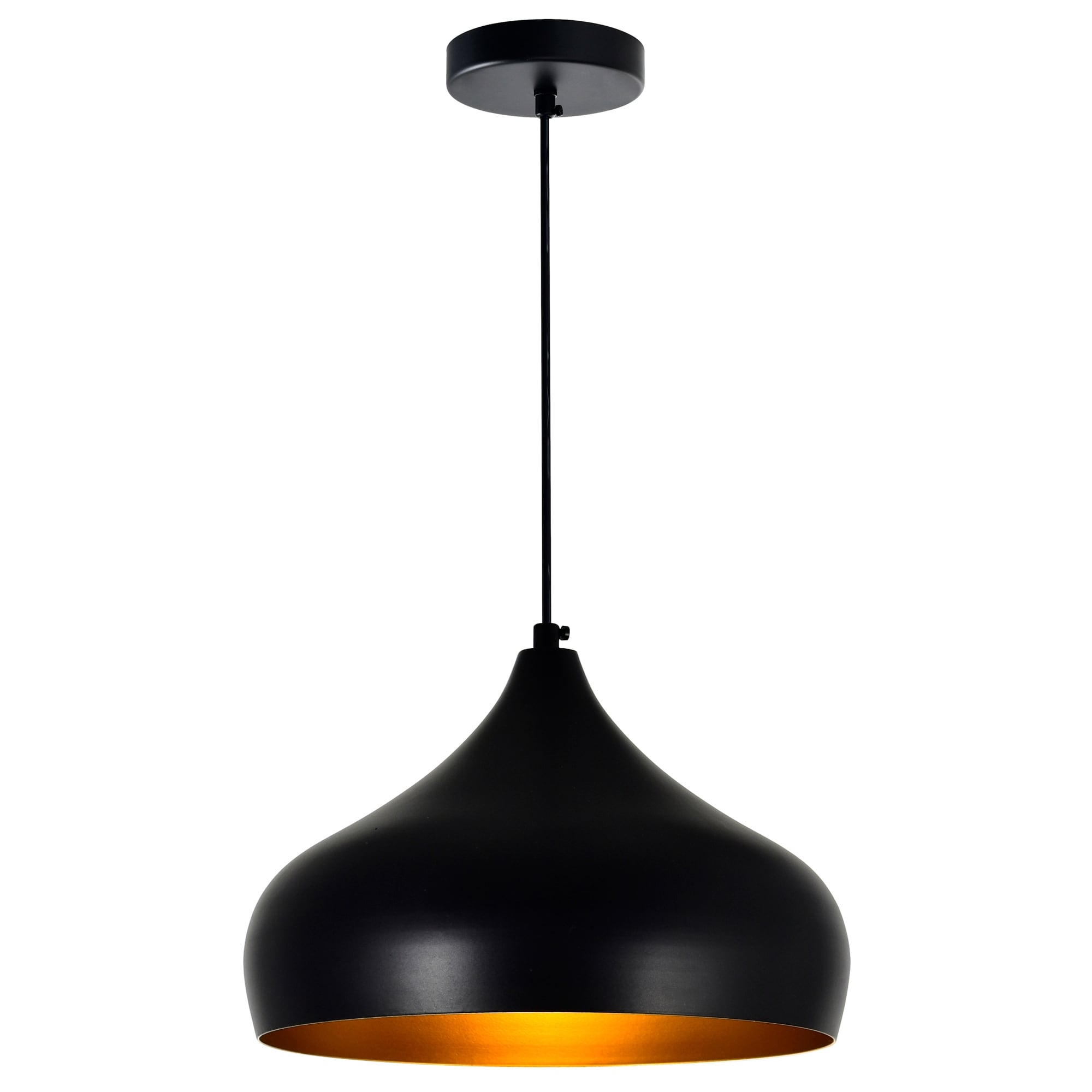 Black Stainless Steel 1 Light Chandelier