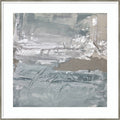 Dynamic Brushstrokes By Julia Contacessi Wood Framed Wall Art Print Lucie Silver White