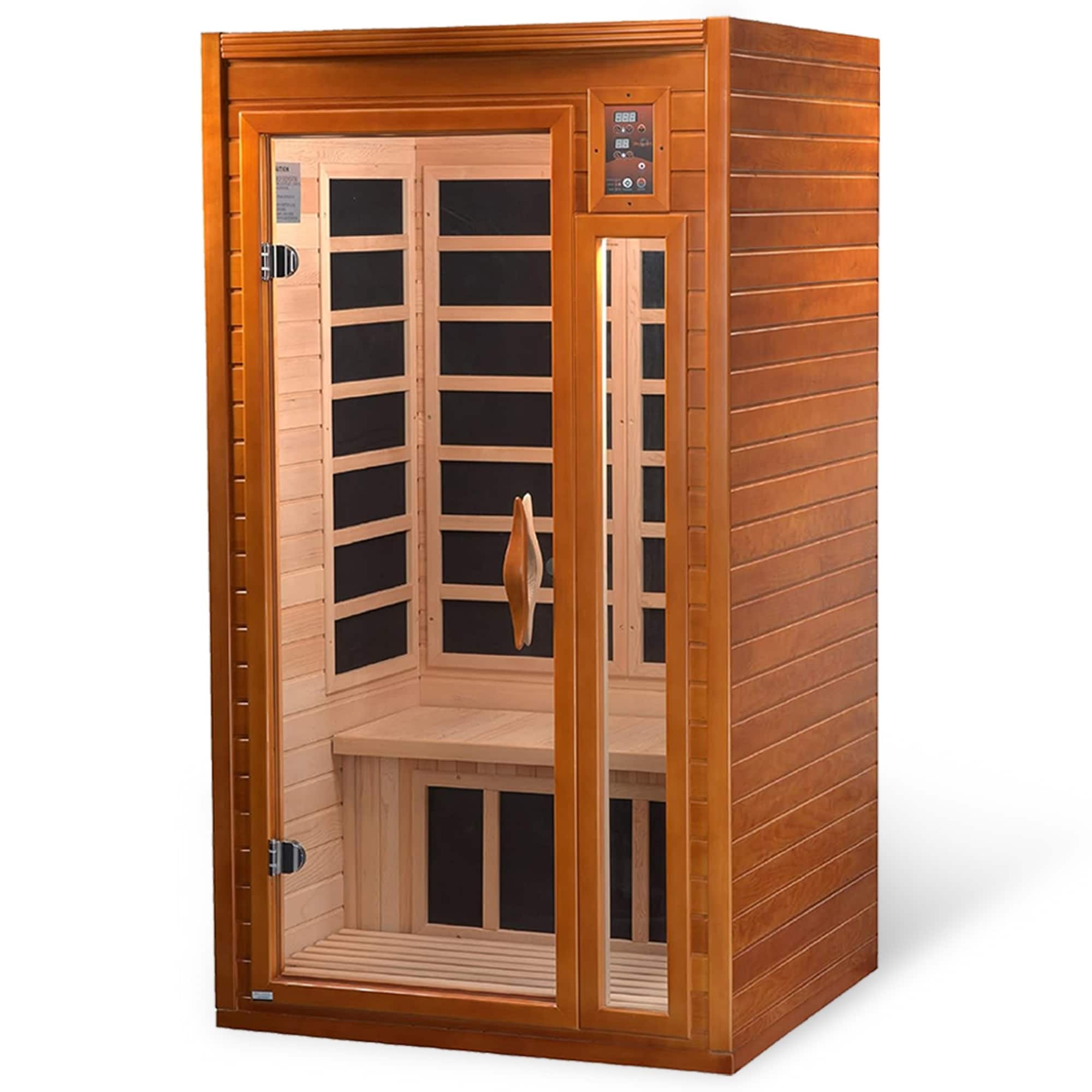 Dynamic 2 Person Dyn 9106 01 Dark Hemlock Wood Ceramic Sauna