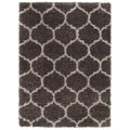 Ecarpetgallery Machine Woven Agadir Trellis Dark Grey Polypropylene Shag 311 X 511