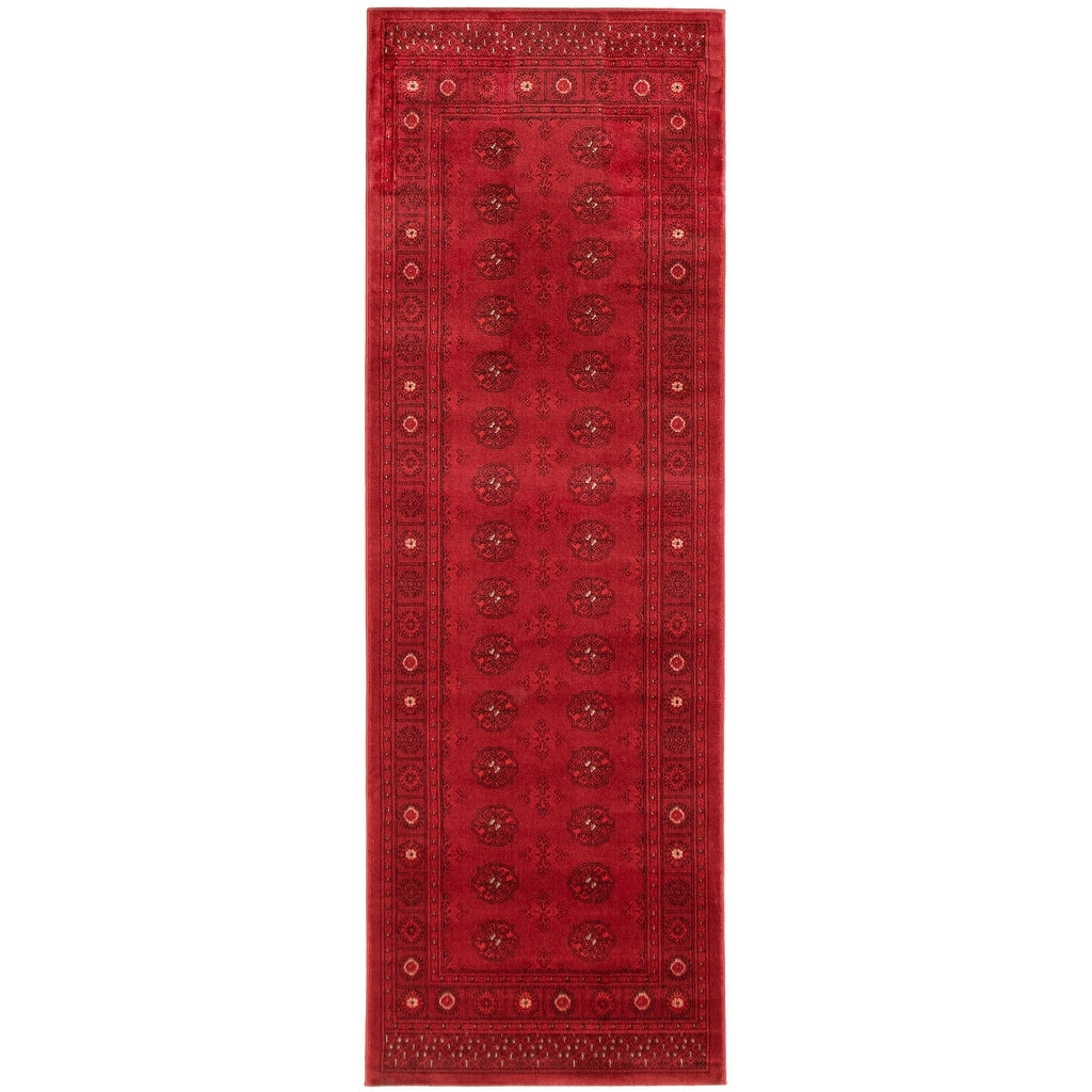 Ecarpetgallery Machine Woven Bokhara Red Polypropylene Rug 53 X 80