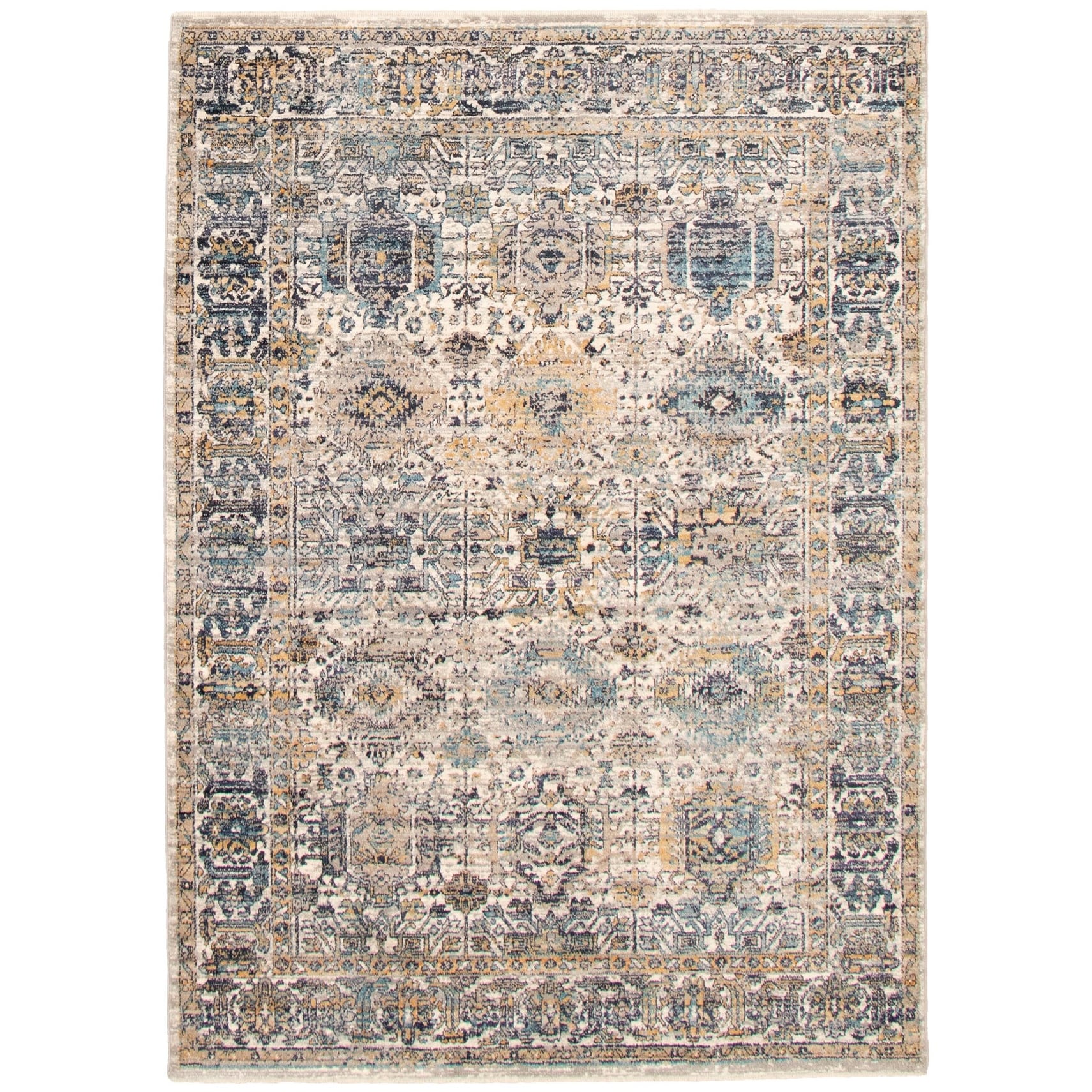 Ecarpetgallery Machine Woven Bolivia Yalameh Blue Polypropylene Rug 67 X 86