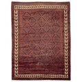 Ecarpetgallery Hand Knotted Akhjah Red Wool Rug 81 X 107