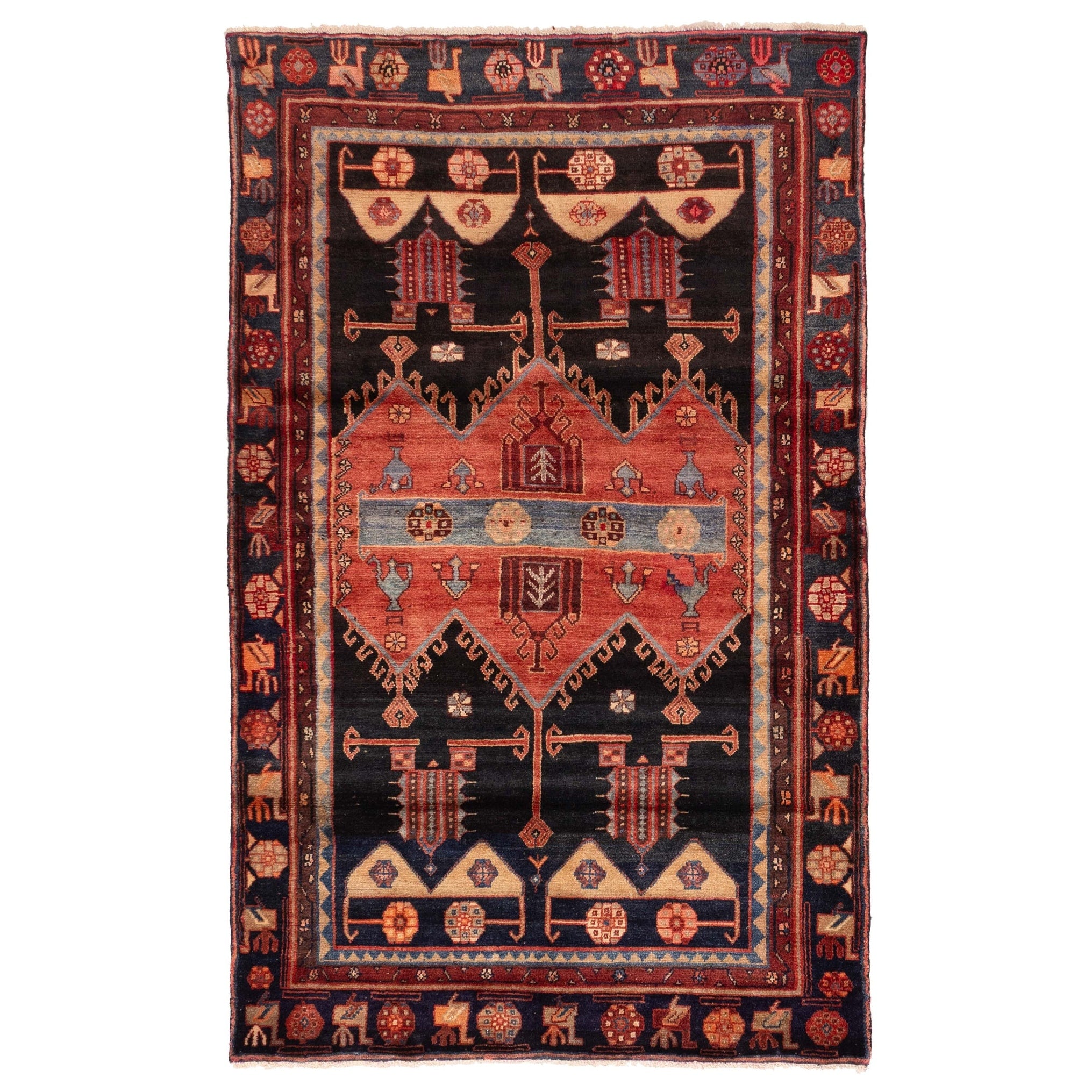 Ecarpetgallery Hand Knotted Anadol Dark Navy Wool Rug 47 X 73