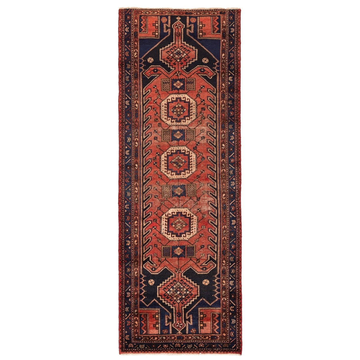 Ecarpetgallery Hand Knotted Anadol Light Red Wool Rug 35 X 97