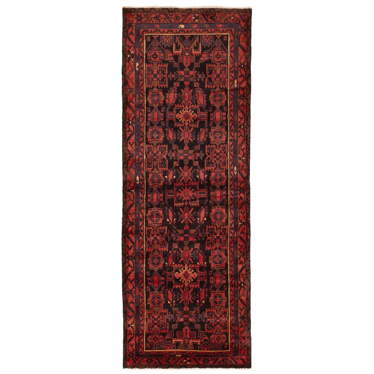 Ecarpetgallery Hand Knotted Andelz Black Wool Rug 35 X 911