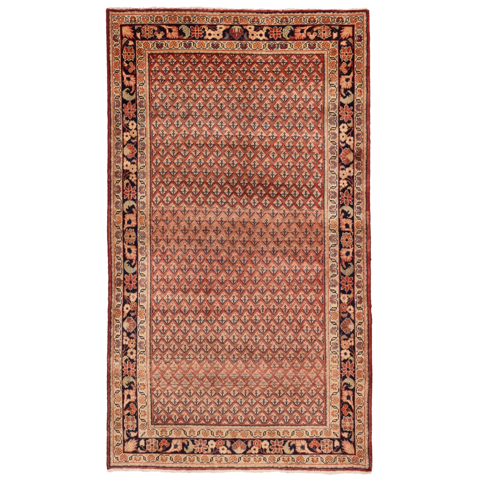 Ecarpetgallery Hand Knotted Andelz Dark Copper Wool Rug 41 X 70