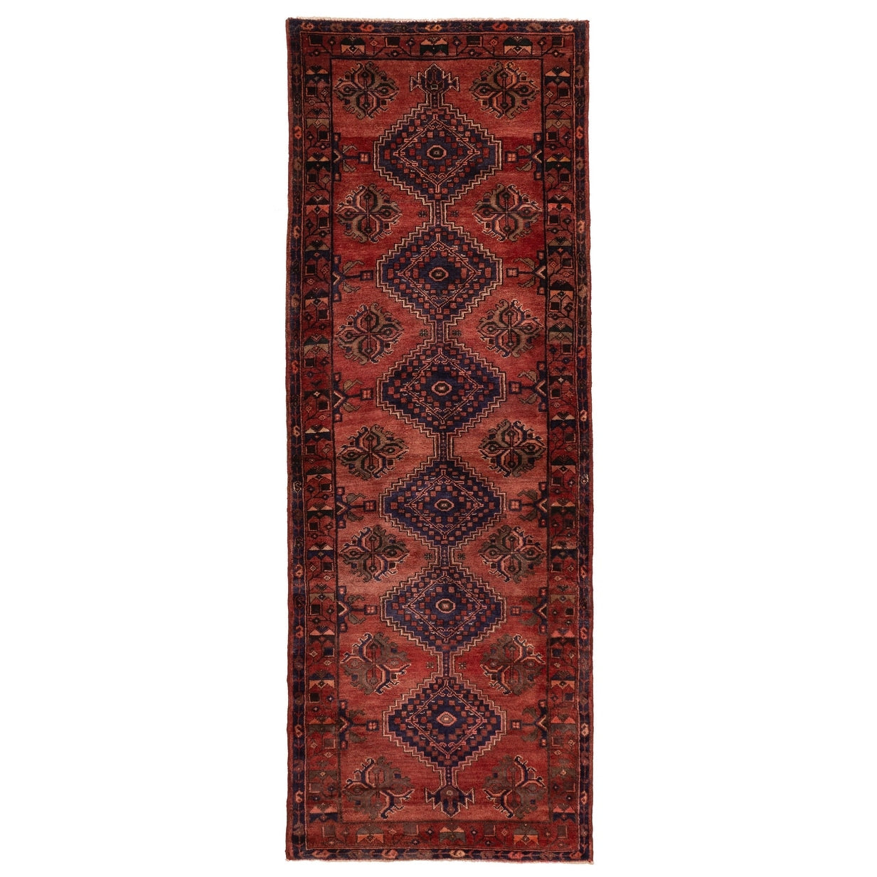 Ecarpetgallery Hand Knotted Andelz Dark Copper Wool Rug 35 X 99