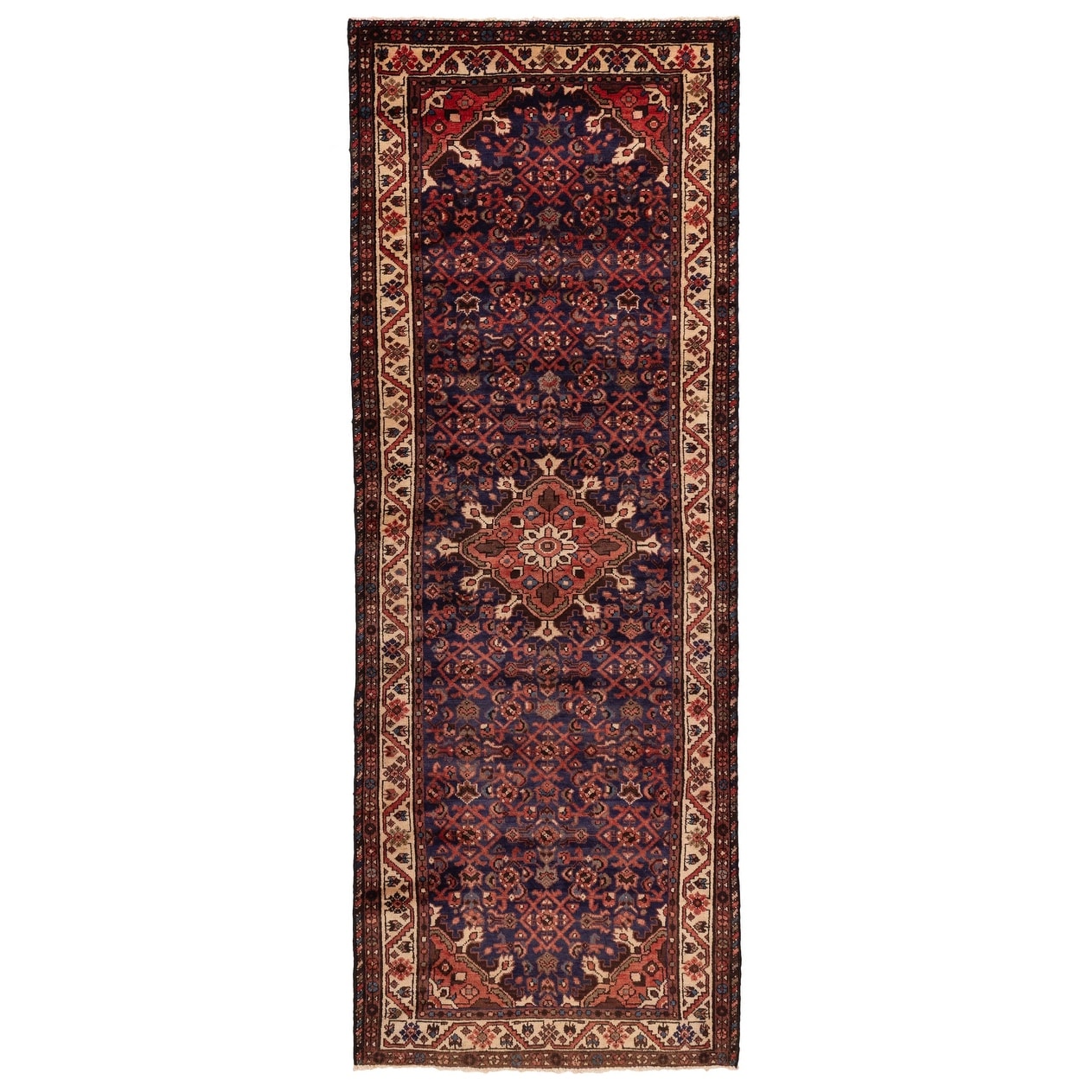 Ecarpetgallery Hand Knotted Andelz Dark Navy Wool Rug 35 X 93